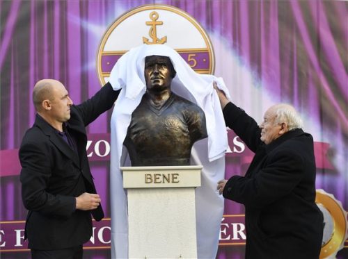 Felavatták Újpesten Bene Ferenc szobrát