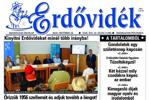 Ugyanaz az értékrend 1100 lapszámon keresztül (Erdővidék regionális hetilap)