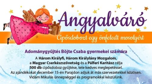 Elindult az Angyalváró-Cipősdoboz adománygyűjtés