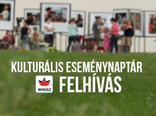 Kulturális Eseménynaptár 2019 – Felhívás