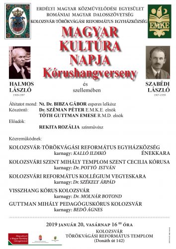 Magyar Kultúra Napja 2019 – Romániai Magyar Dalosszövetség (Kolozsvár, Dícsőszentmárton)