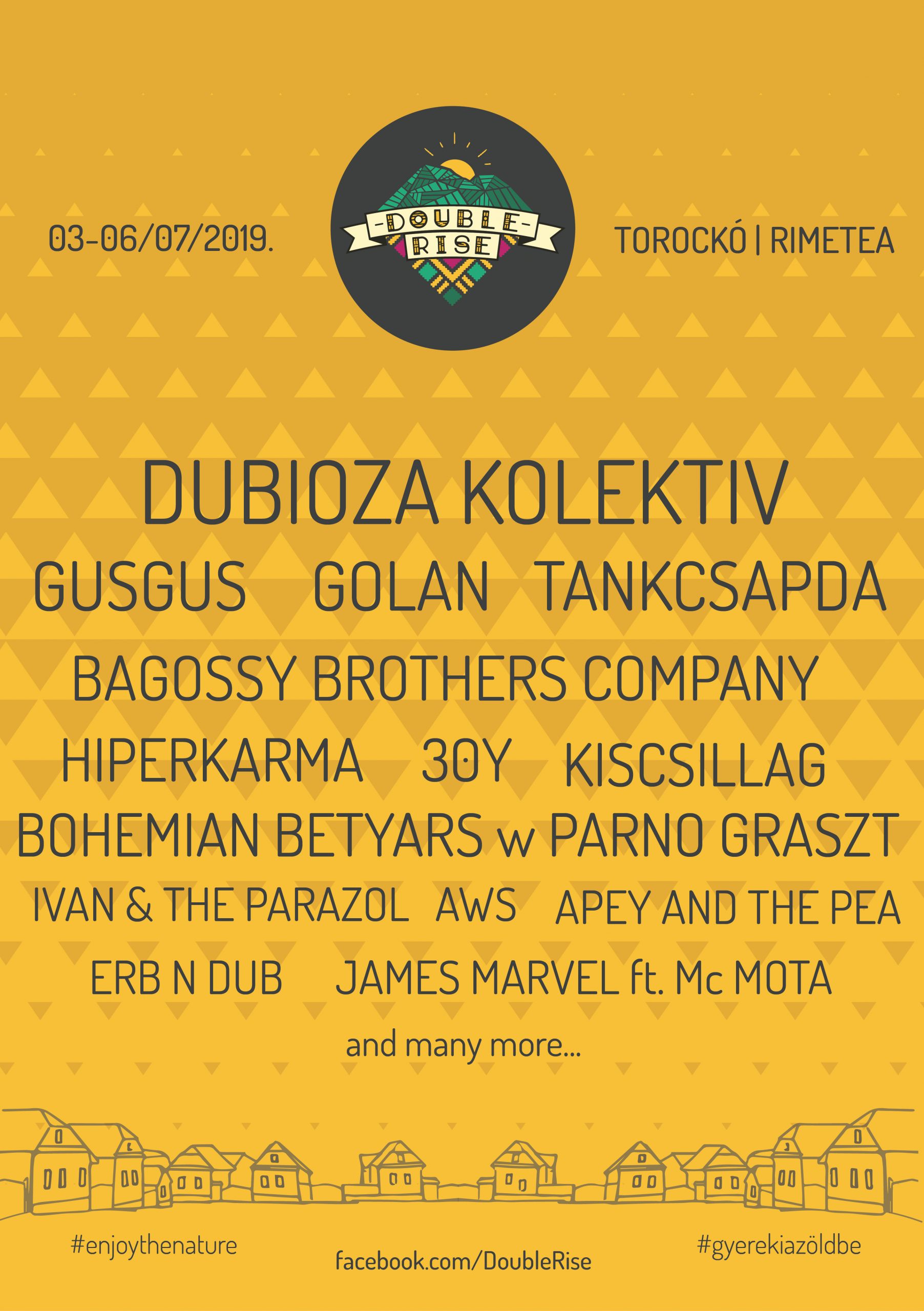 Három hónap múlva startol a  4. Double Rise Fesztivál – Gyere ki a zöldbe! – Enjoy the nature!- (Torockó)