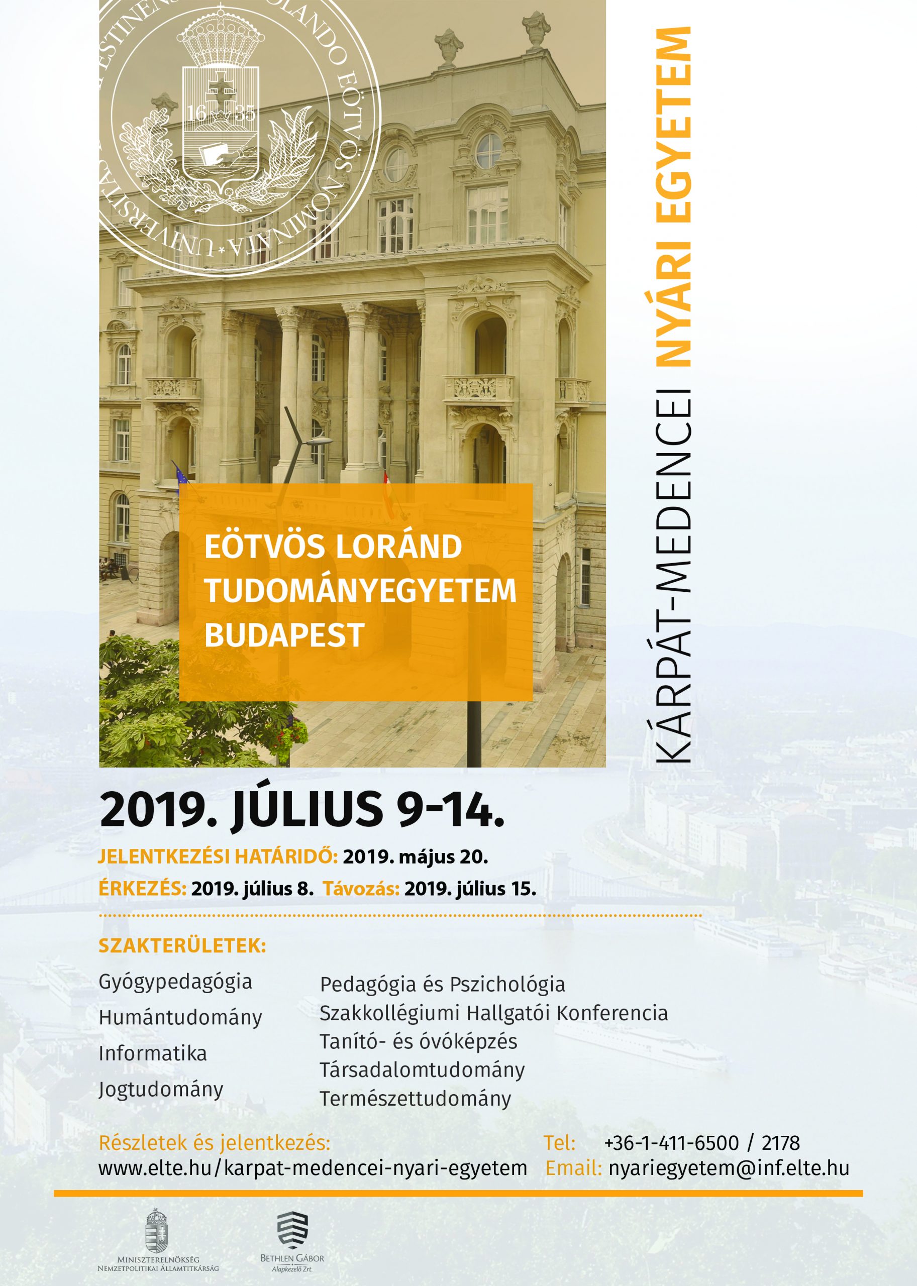 „Egységben a tudomány” – ELTE Kárpát-medencei Nyári Egyetem 2019