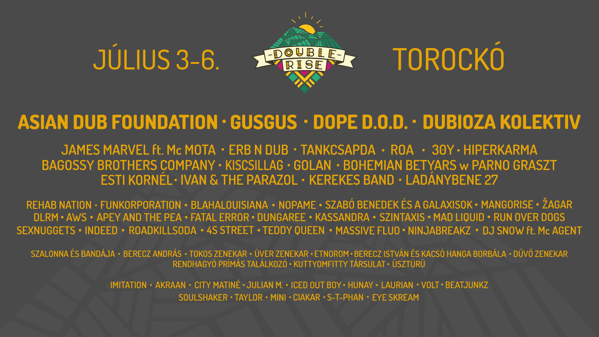 Megérkezett a Double Rise Fesztivál himnusza