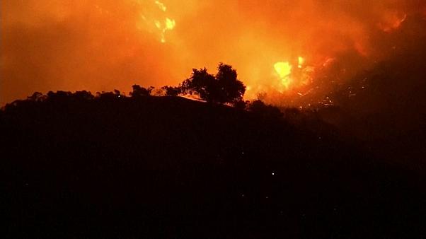Tombol a tűzvész Kaliforniában (VIDEÓ)