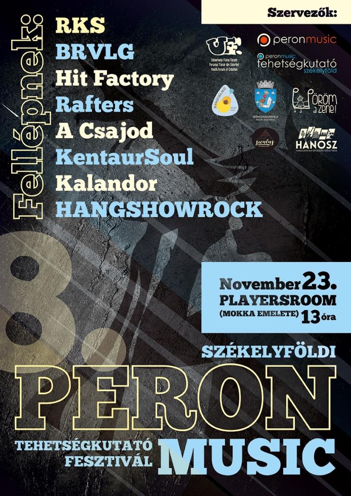 8. Székelyföldi Peron Music Tehetségkutató Fesztivál (Székelyudvarhely)