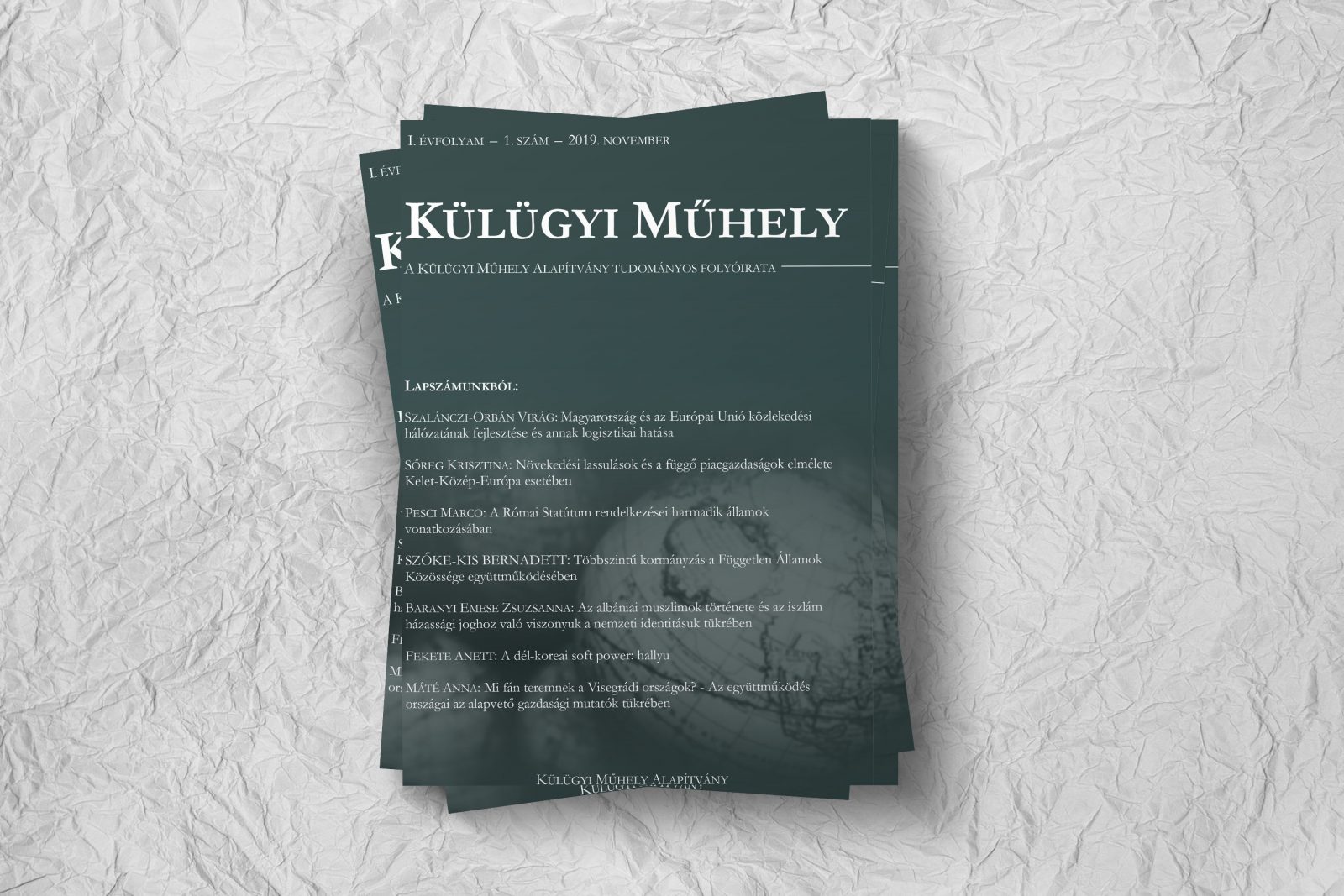 Bemutatkozik a külügyi kutatások új színtere, a Külügyi Műhely című folyóirat