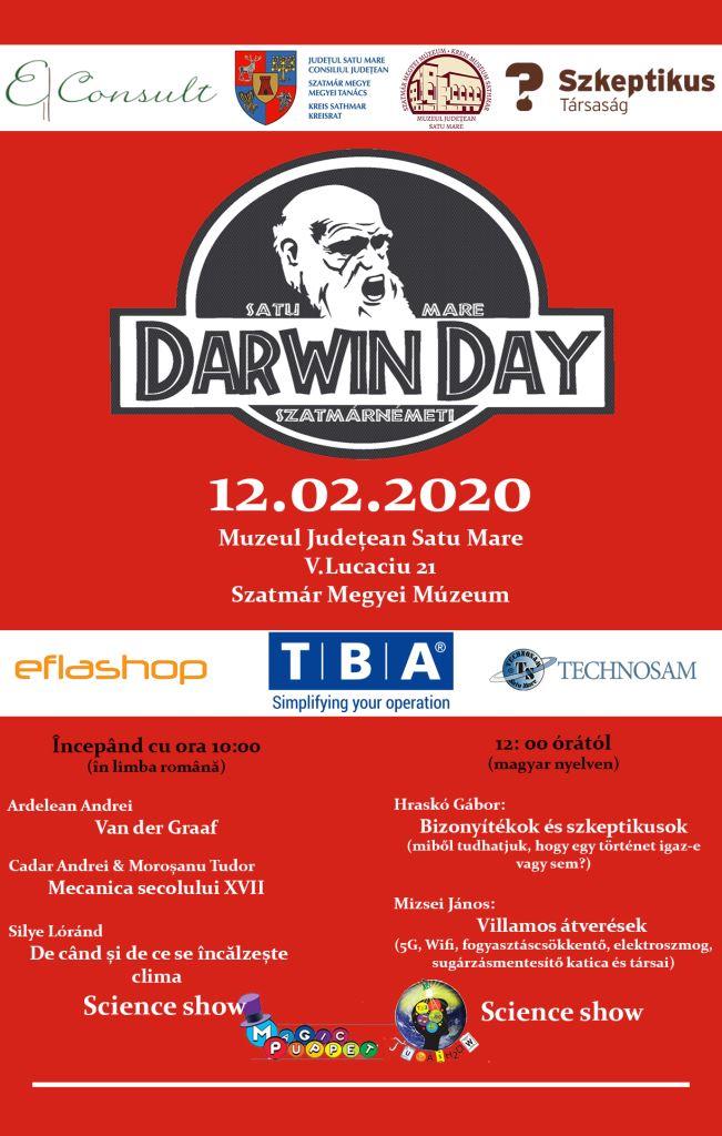 Darwin Nap Szatmárnémetiben 2020 – Egy nap a tudásért és gondolkodásért