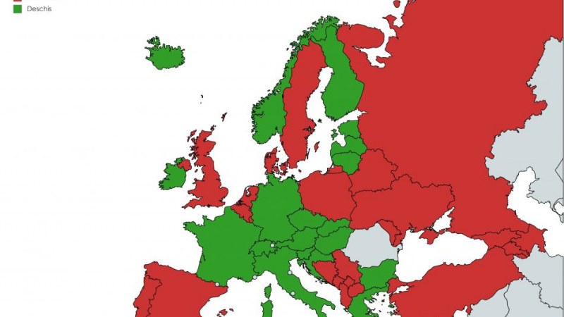 Koronavírus/ Az INSP közzétette a keddtől érvényes zöld zóna országainak listáját