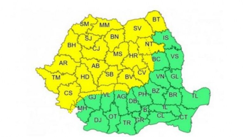 Meteorológusok: Viharos időjárás várható az ország nyugati, központi és északi vidékein, valamint a hegyvidéken