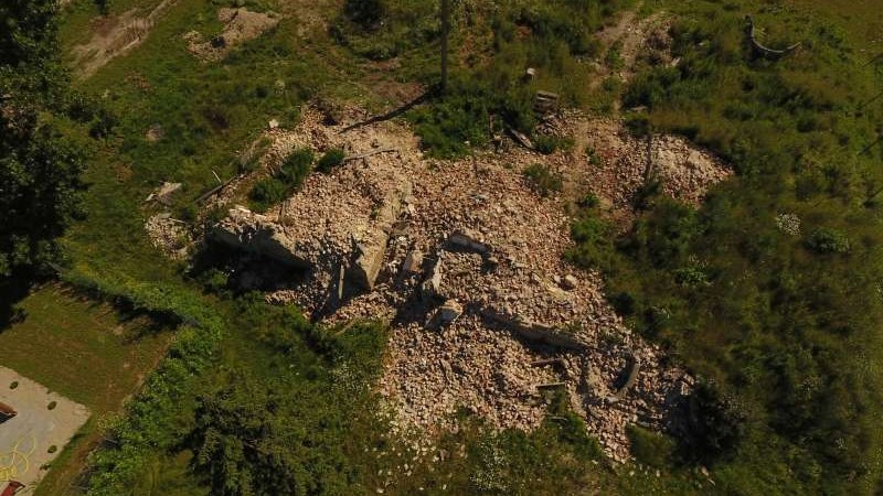 Összeomlott a Bay-kastély az erdélyi Ördögkúton