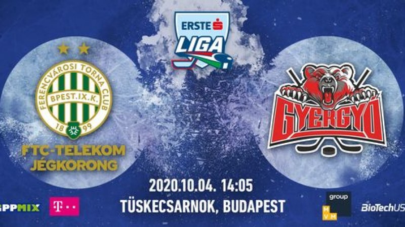 Jégkorong Erste Liga – Hosszabbításban kikapott a bajnok FTC a Gyergyói Hoki Klubtól