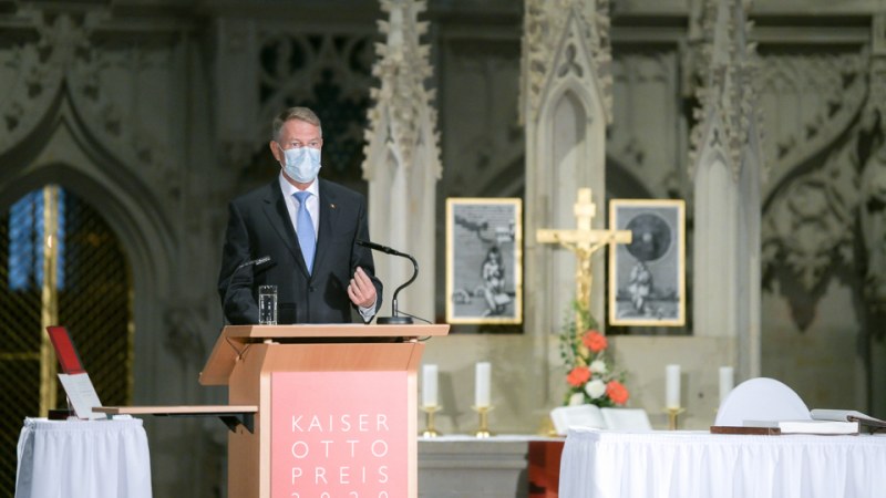 Ottó császár díjat kapott Németországban Klaus Iohannis államfő
