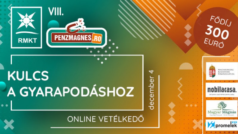 A visszaszámlálás elkezdődött: még két hétig lehet jelentkezni a Pénzmágnes – Kulcs a gyarapodáshoz elnevezésű online vetélkedőre