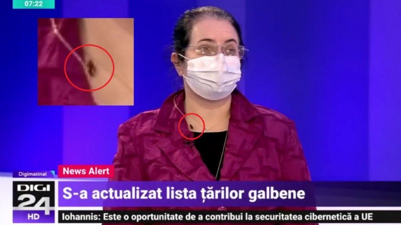 Csótányok mászkáltak egy meghívotton a Digi24 stúdiójában