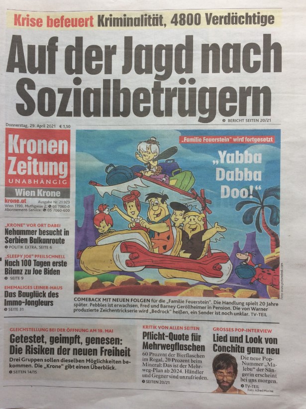 kronen zeitung címlap