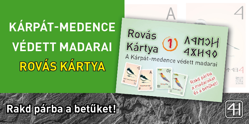 Kárpát-medencei védett madarak – rováskártya