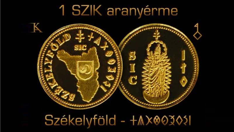 Székelyföld érme – rovásfelirattal