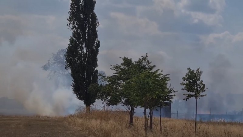 Tizenöt hektáron ég a száraz növényzet Nagyvárad határában