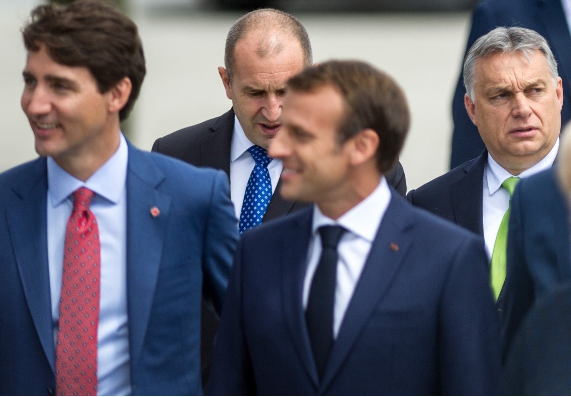 Trudeau, Macron és Orbán